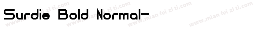 Surdie Bold Normal字体转换